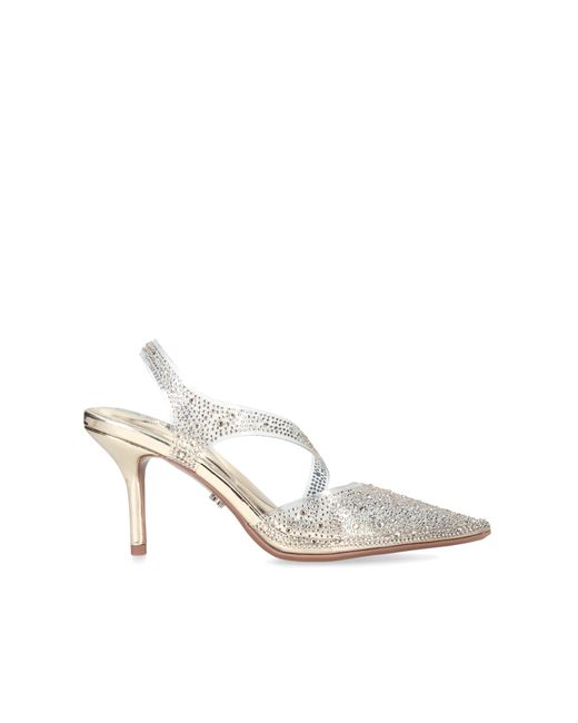 Carvela Kurt Geiger White Symmetry Court Vinyl 80 Heels