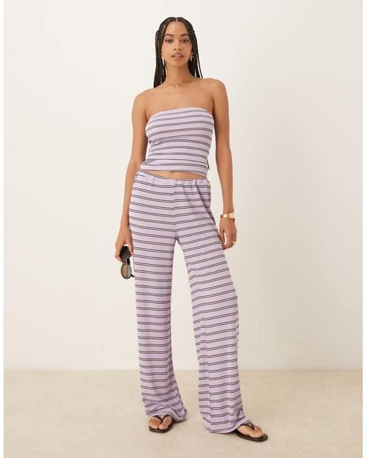 ASOS Pink Wide Leg Trouser Co-Ord