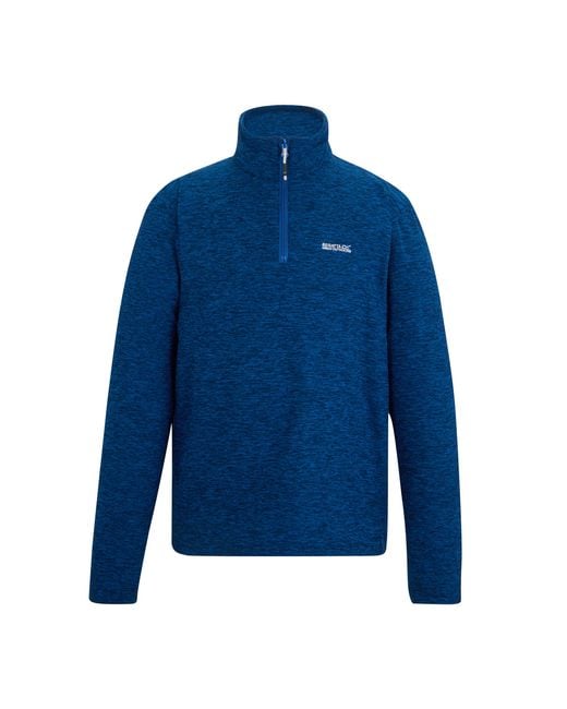 Regatta Blue Thompson Marl Half Zip Fleece Jacket (Olympian) for men