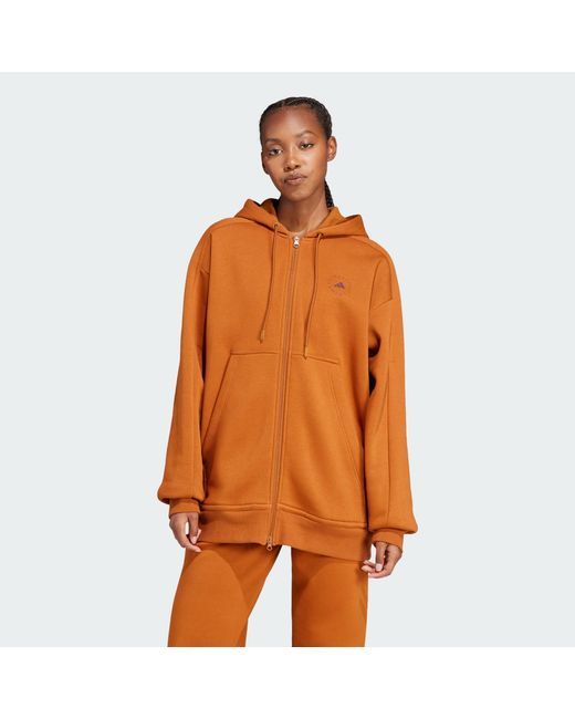 Adidas By Stella McCartney Orange Sportswear Pull-On Top