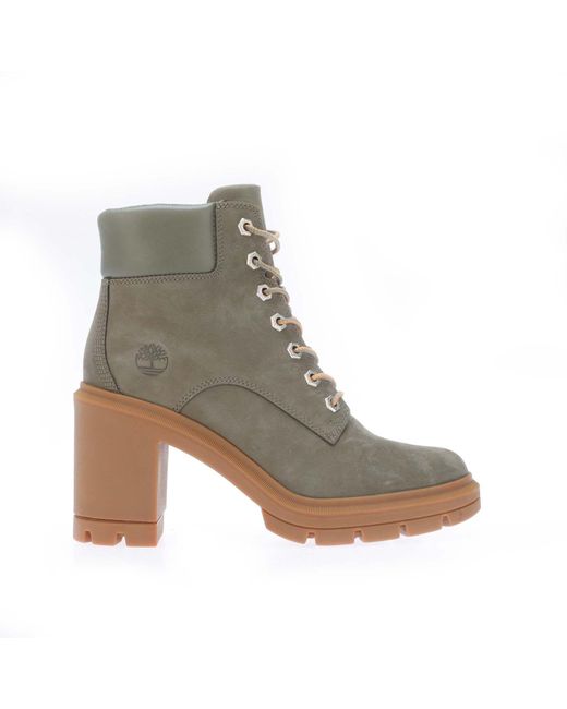 Timberland Gray Allington Heights Mid Lace Boots