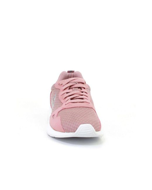 Le Coq Sportif Pink Lcs R600 Feminine Mesh Trainers