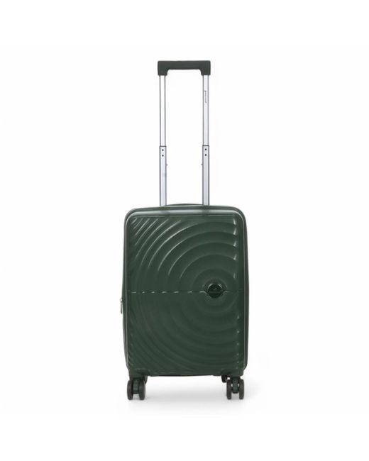 Infinity Leather Green Hard Shell Cabin 55 X 37 X 22 Cm Pp Suitcase Luggage Suitable For Easyjet, Ryanair