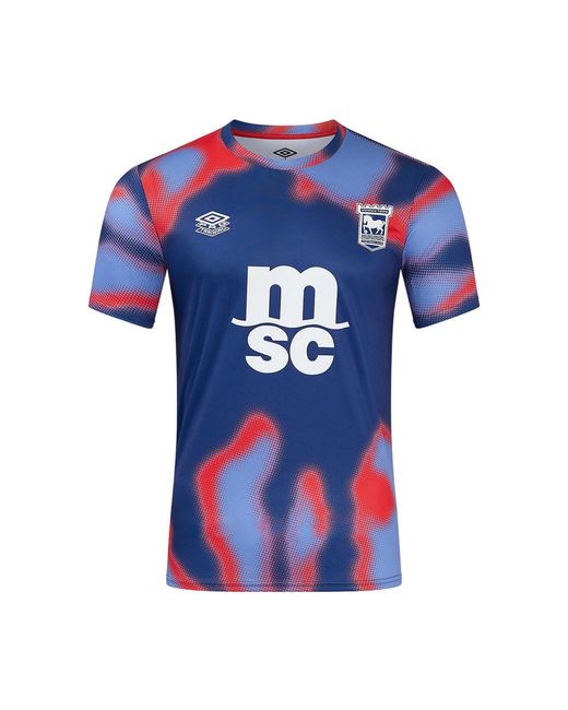 Umbro Blue Adult 24/25 Ipswich Town Fc Short-Sleeved Jersey (Persian Jewel/Poppy)