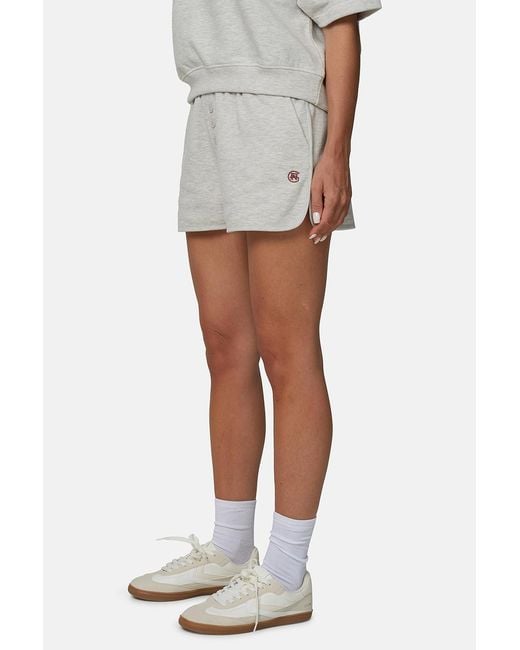 Good For Nothing White Monogram Cotton Jersey Shorts