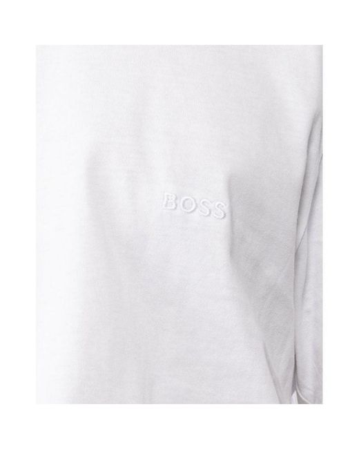 Boss White 3 Pack Classic Regular Fit Crew Neck T-Shirts for men