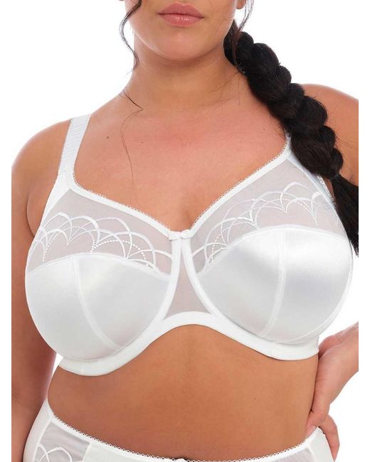 Elomi White Cate Bra Side Support Full Cup Underwired