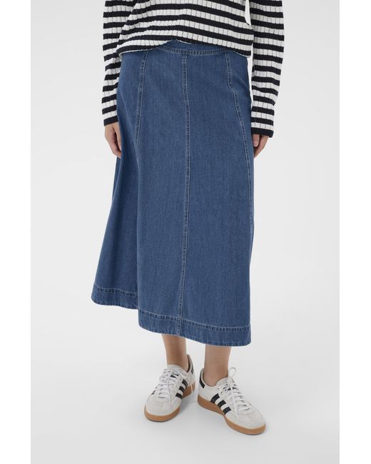 Part Two Denim Rok Petrinapw Denim Rok A-Shape in het Blue