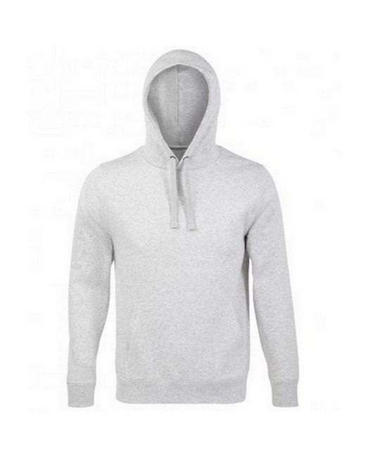 Sol's Gray Adults Spencer Hooded Sweatshirt (Ash)