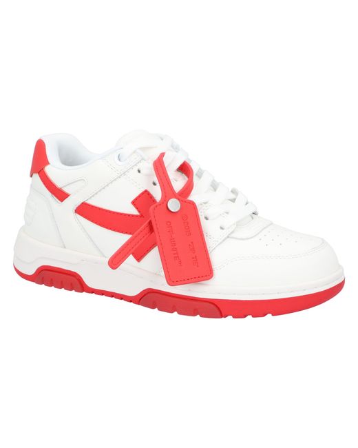 Off-White c/o Virgil Abloh Red Off Out Of Office Coral' Leather (Archived)