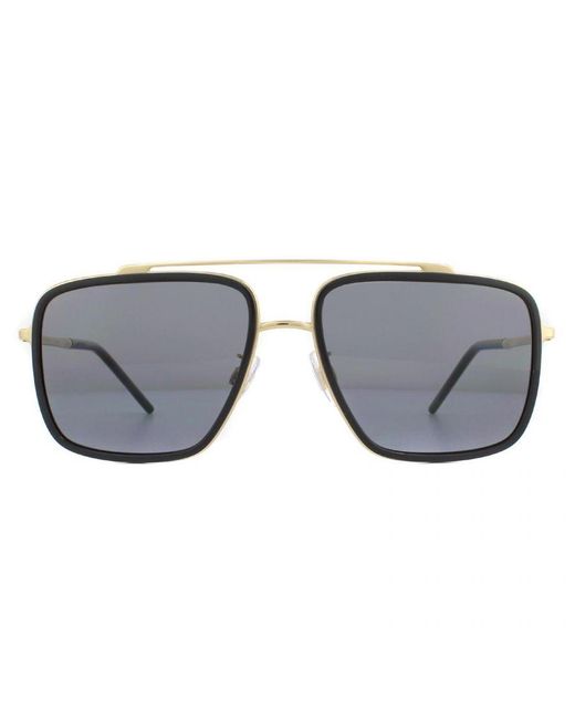 Dolce & Gabbana Gray Sunglasses Dg2220 02/81 And Gradient Polarized Metal for men