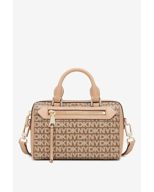 DKNY Natural Bryant Ave Logo Duffle Chino Cappuccino