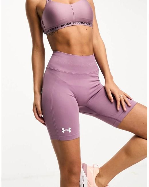 Under Armour Purple Training Seamless Legging Shorts