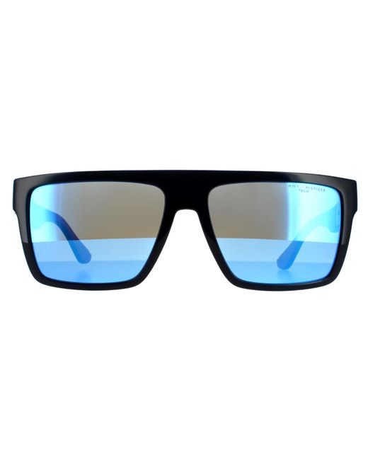 Tommy Hilfiger Zonnebril Th 1605/s Pjp Zs Matte Blauwe Blauw Miror in het Blue voor heren