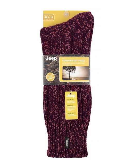 Jeep Purple Wool Hiking Socks for men