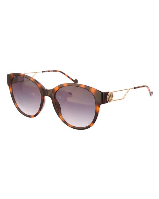 Liu Jo Brown Acetate Sunglasses With Oval Shape Lj762Sr
