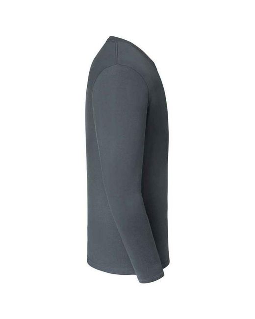 Russell Gray Classic Long-Sleeved T-Shirt (Convoy) for men