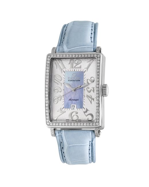 Gevril Blue 6207Nl Glamour Automatic Diamond Watch