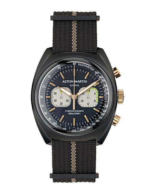 Aston Martin Gray Aml Timeless Ts2 Watch Mtts2F504 Fabric for men