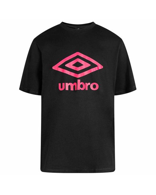 Umbro Black Large Logo T-Shirt Cotton for men