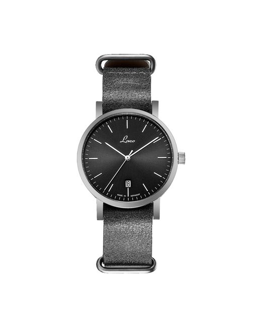 Laco Black Automatic Watch Classic Aviator Watches For