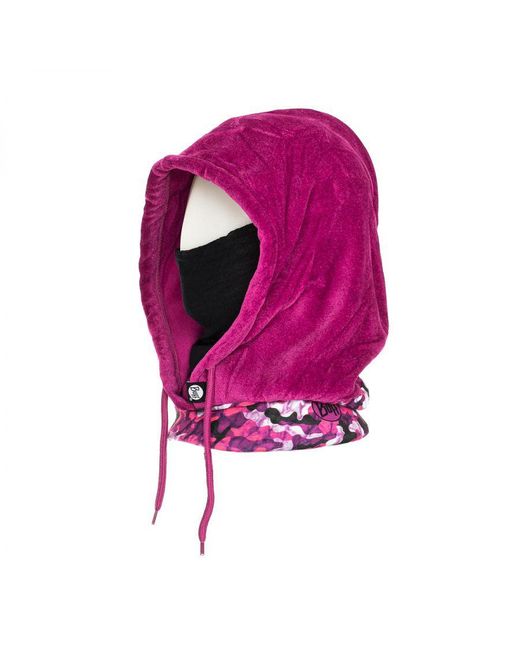 Buff Pink Fleece Hooded Neck Warmer