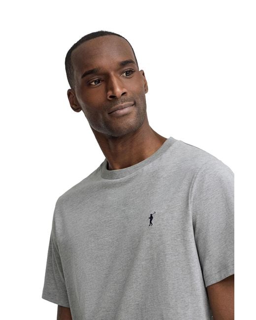 POLO CLUB Gray Short Sleeve Crew Neck T-Shirt for men