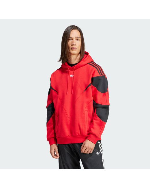 Adidas Originals Red Rekive Hoodie for men