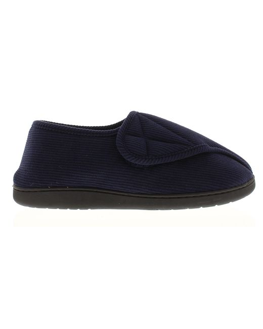 Dr Keller Blue Slipper Boots Valerie Touch Fastening