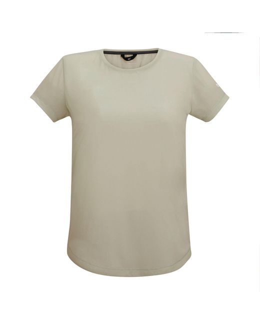 Regatta Gray Ladies Mindo Insect Repellent Short-Sleeved T-Shirt (Parchment)