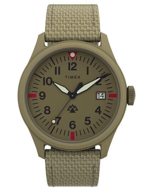 Timex Green Traprock Watch Tw2W23500 Fabric for men