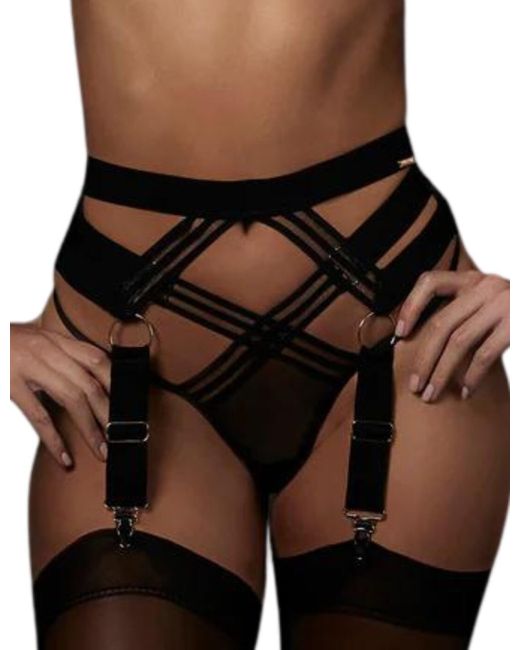 Bluebella Black Sutton Suspender Belt