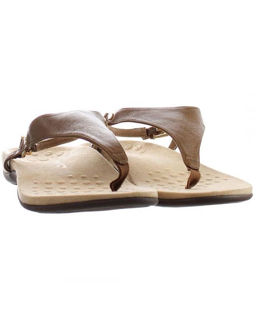 Vionic Brown Kirra Flip-Flops
