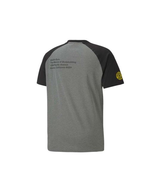 PUMA Gray X's Gym Raglan T-Shirt for men