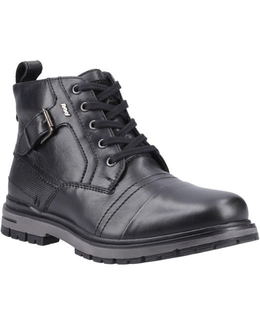Pod Black Eros Leather Boots for men