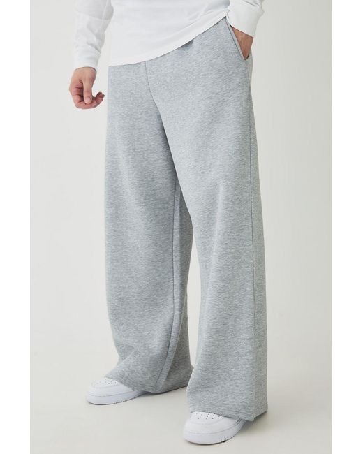 BoohooMAN Gray Tall Basic Extreme Wide Leg Sweatpants for men
