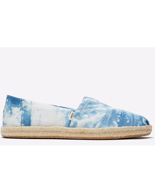 TOMS Blue Alpargata Rope Tie Dye