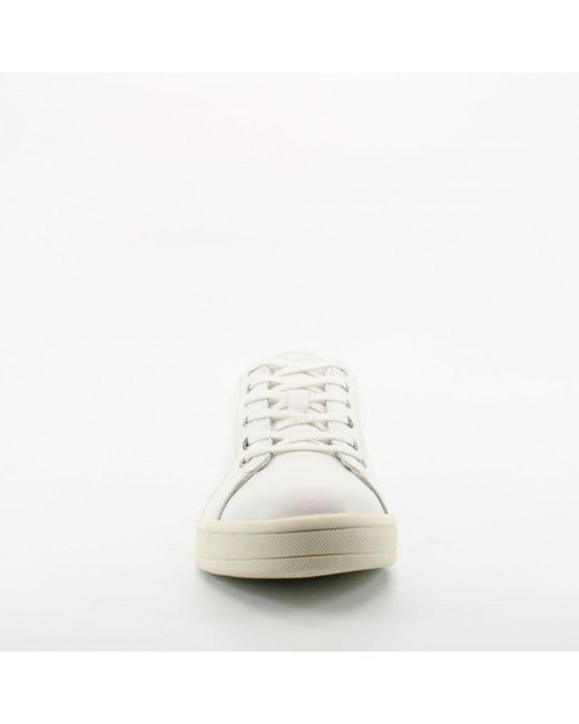 Calvin Klein White Sonia Trainers Leather (Archived)