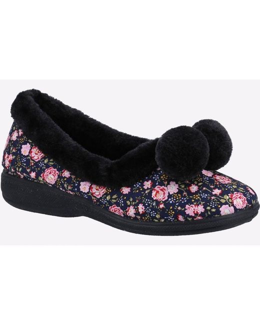 Fleet   Foster Black Goldfinch Slipper