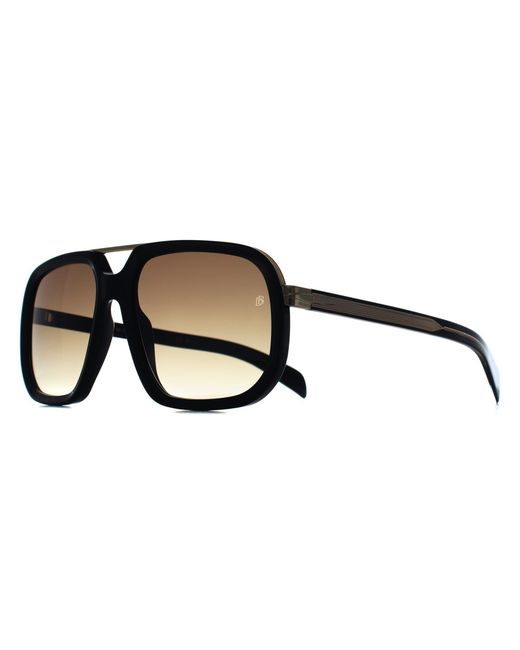 David Beckham Black Square Gradient Db 7101/S for men