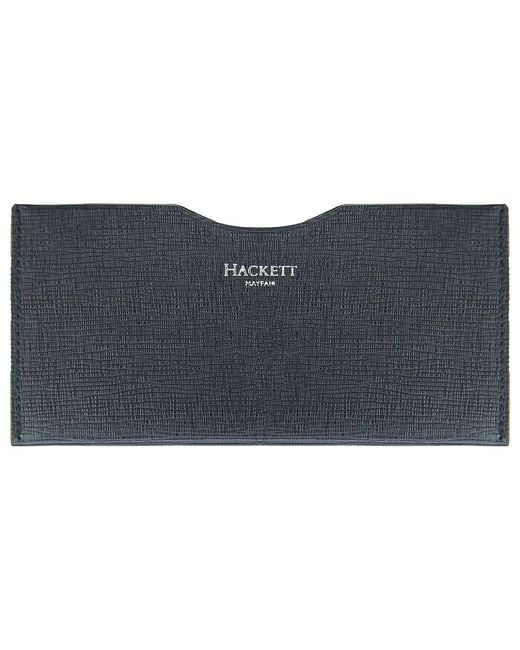 Hackett Blue Mayfair Curzon Phone Wallet Leather for men