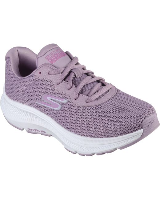 Skechers Go Run Consistent 2.0 Engaged Textiel Mauve Sneakers in het Purple