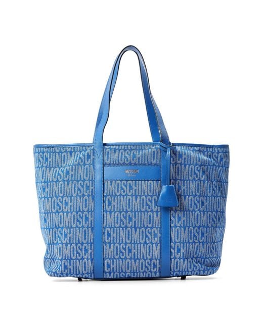Moschino Blue Accessories Tote Bag