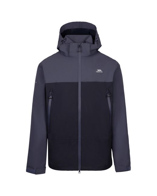 Trespass Blue Fahamore Waterproof Jacket (Steel) for men