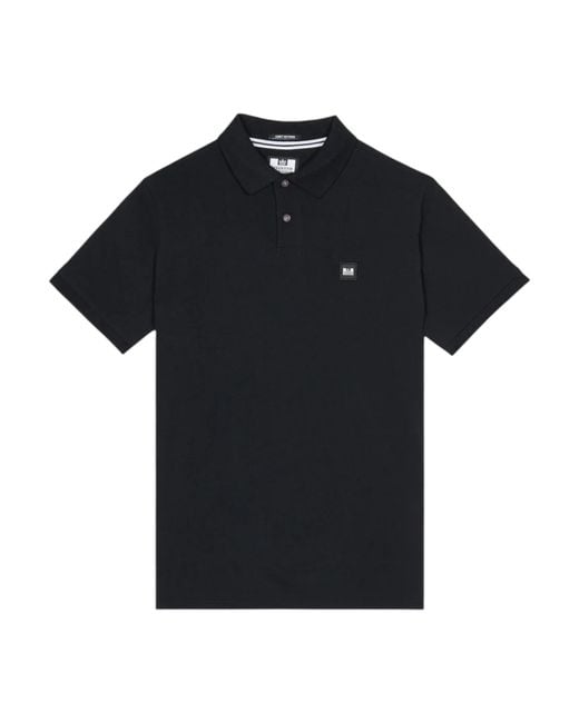 Weekend Offender Black Polo T-Shirts Caneiros Short Sleeve Golf Sport Casual Top for men