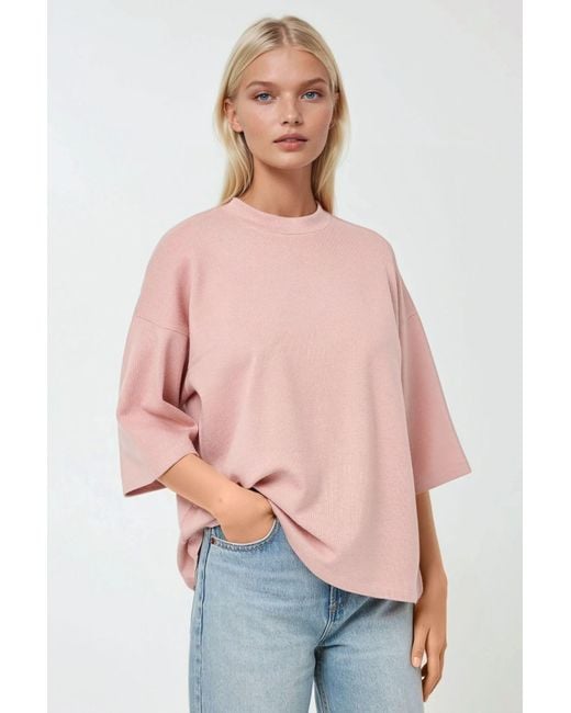 Hiccup Multicolor Relaxed Fit Crew Neck T-Shirt