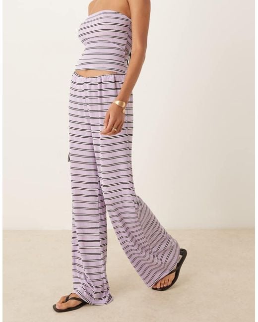 ASOS Pink Wide Leg Trouser Co-Ord