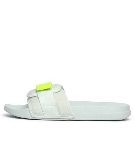 Fitflop White Iqushion Adjustable Water Resistant Slides