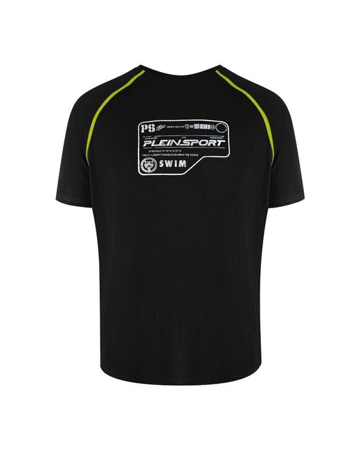 Philipp Plein Black Performance Logo T-Shirt Cotton for men