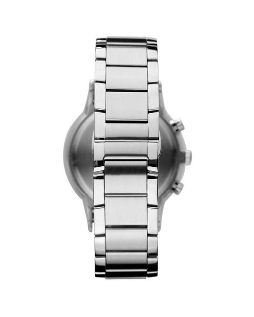 Emporio Armani Renato Horloge Zilverkleurig Ar2434 in het White voor heren